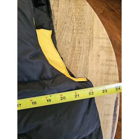 Vintage Polo Ralph Lauren Down Puffer Mens L Black Yellow Puffer Reversible - Picture 7 of 12